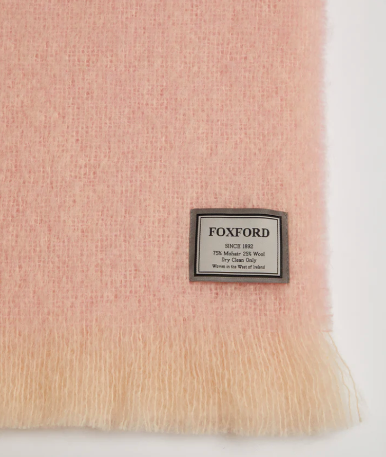 Cherry Blossom Mohair Throw