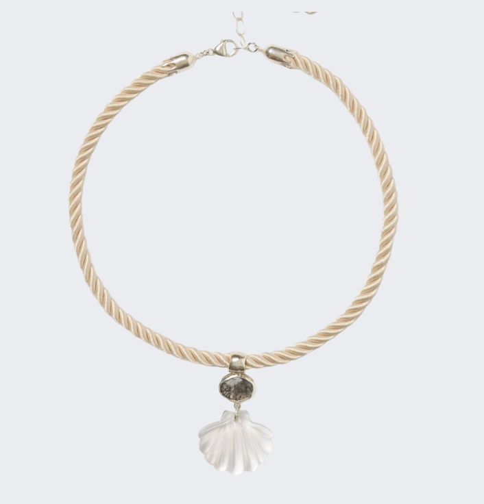 Scallop Twist Cord Necklace