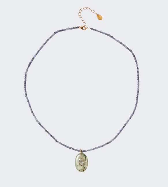 Seed Necklace Prehnite