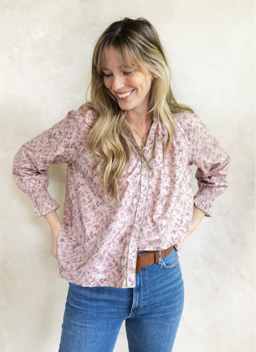 Harper Top - Overgrown Floral