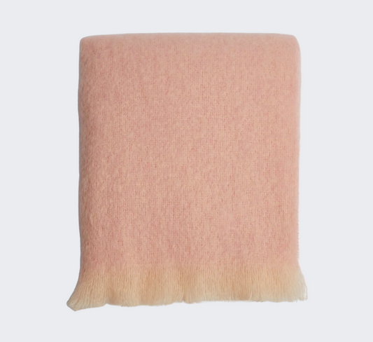 Cherry Blossom Mohair Throw