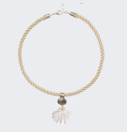 Scallop Twist Cord Necklace