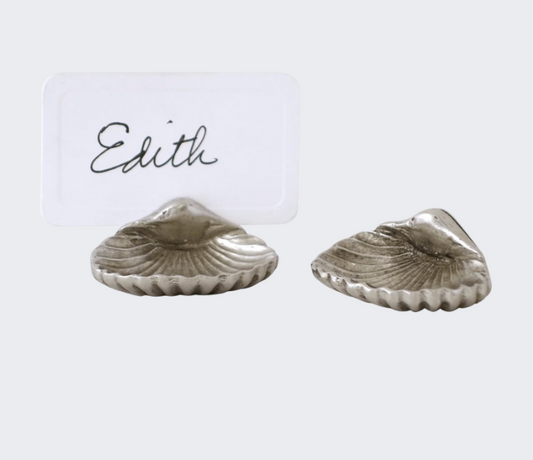 Shell Place Card Holder S/2