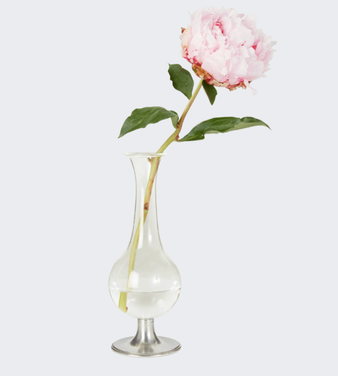 Pewter Footed Vase