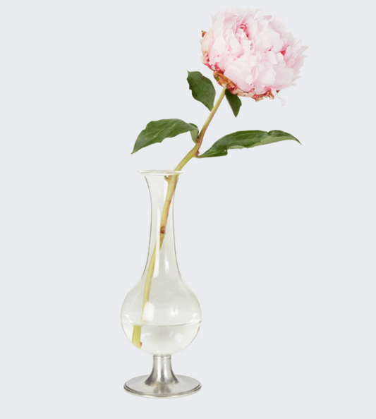 Pewter Footed Vase