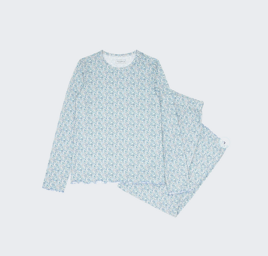 Women's Pima Slate Floral Pajama Set