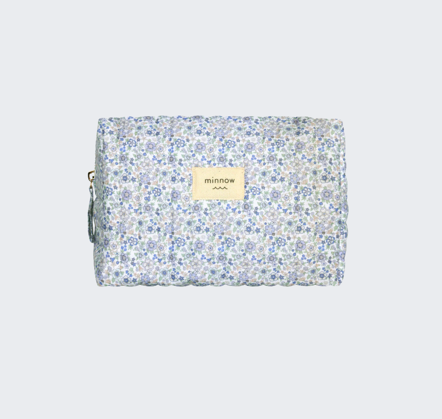 Slate Floral Travel Pouch
