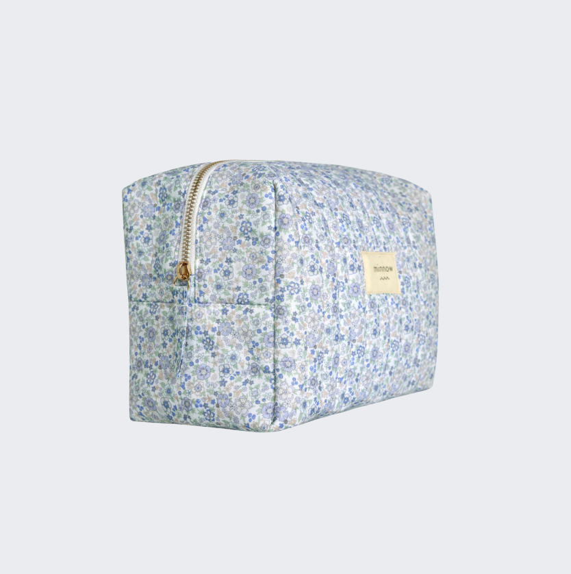 Slate Floral Travel Pouch