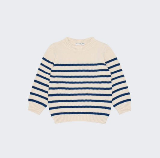 Kids Breton Stripe Knit Sweater