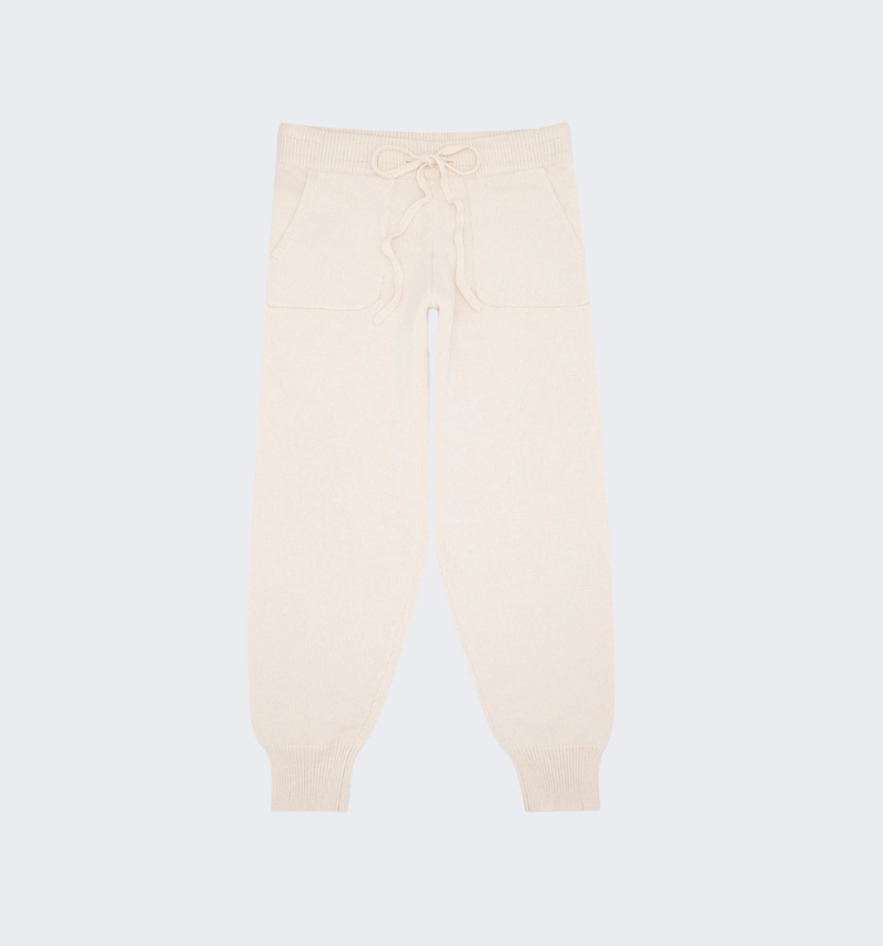 Women's Cream Knit Pants