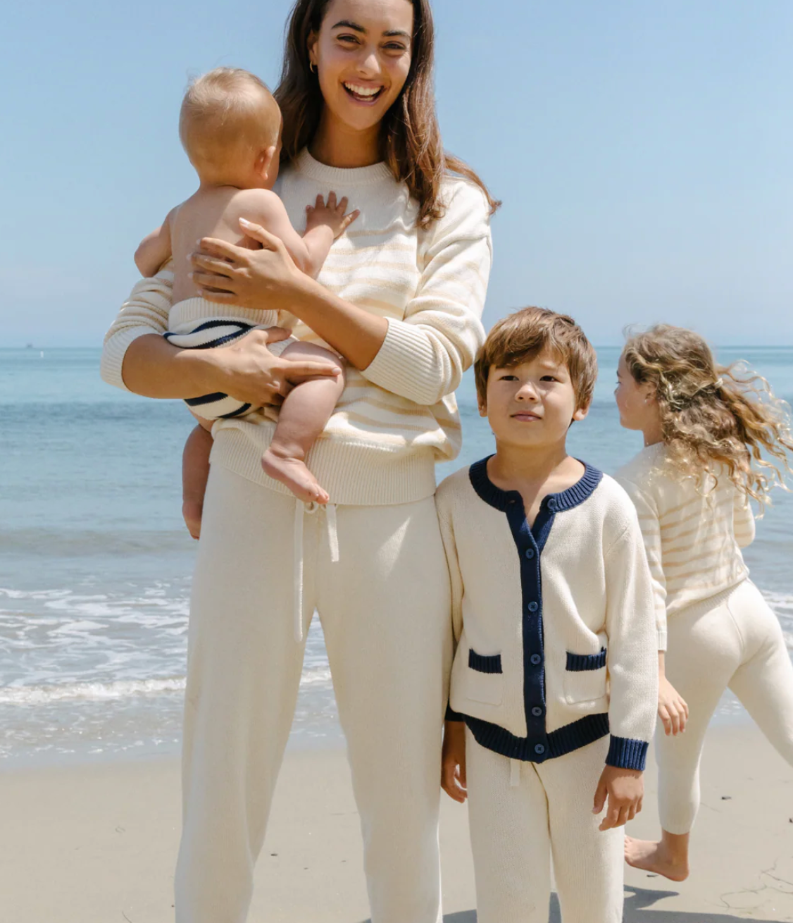 Women's Cream Knit Pants