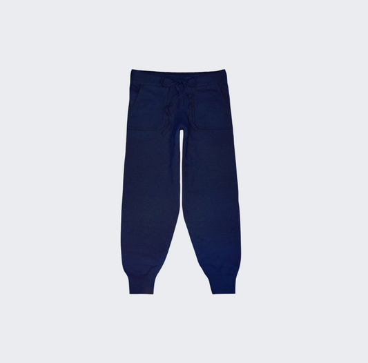 Women's Navy Knit Pants