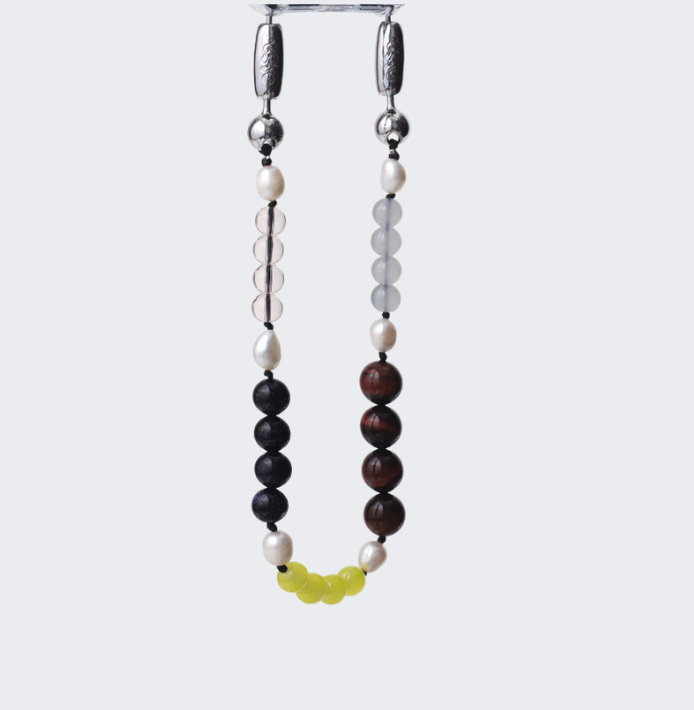 Stone and Pearl Wristlet