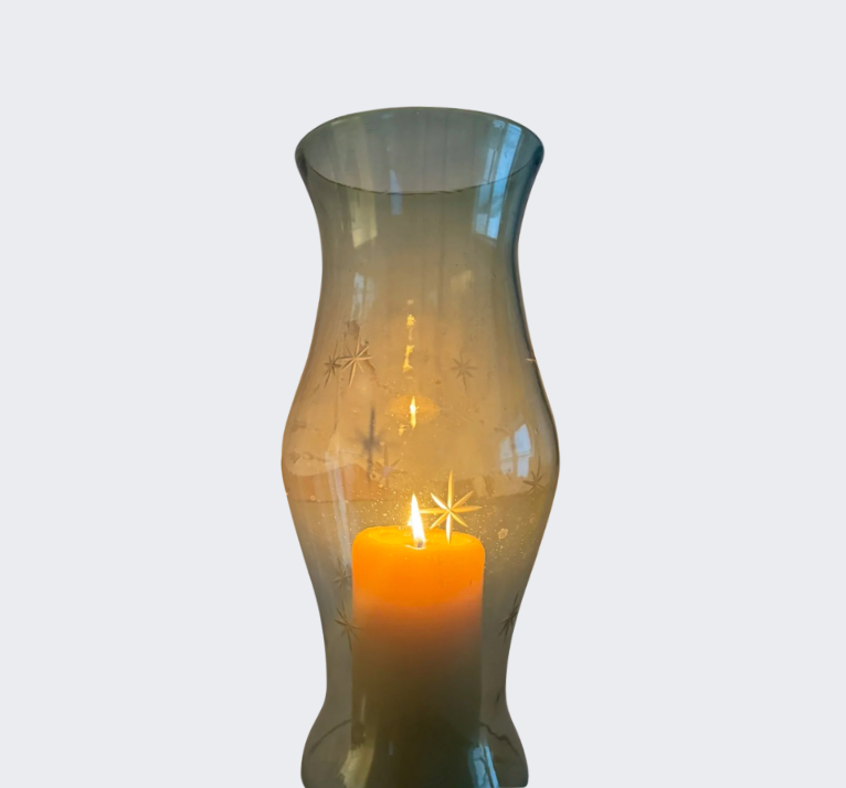Star Etched Artisan Hurricane - Light Olive