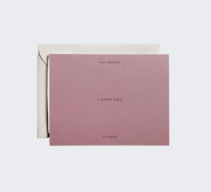 "I Love You" Card