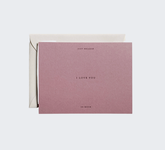 "I Love You" Card