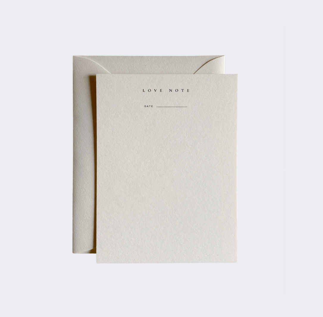 "Love Note" Notecard