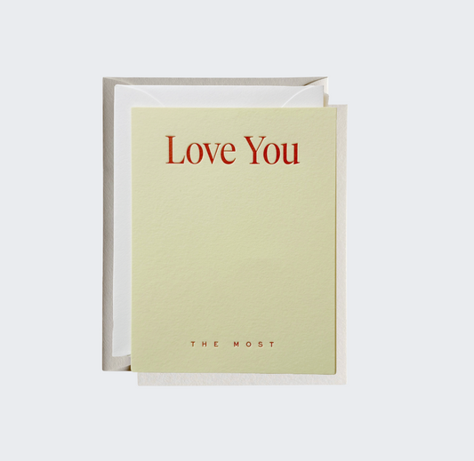 "Love You the Most" Card