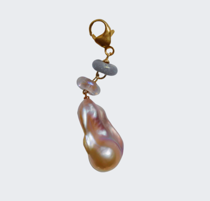 Glass & Pearl Charm