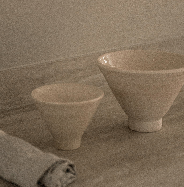 Small Ceramic Pedestal Bowl