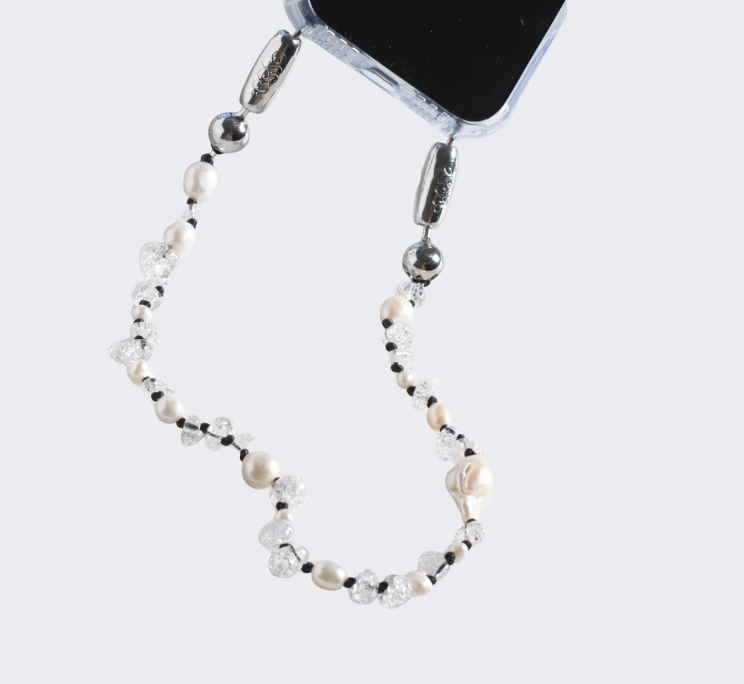 Stacked Pearl Wristlet