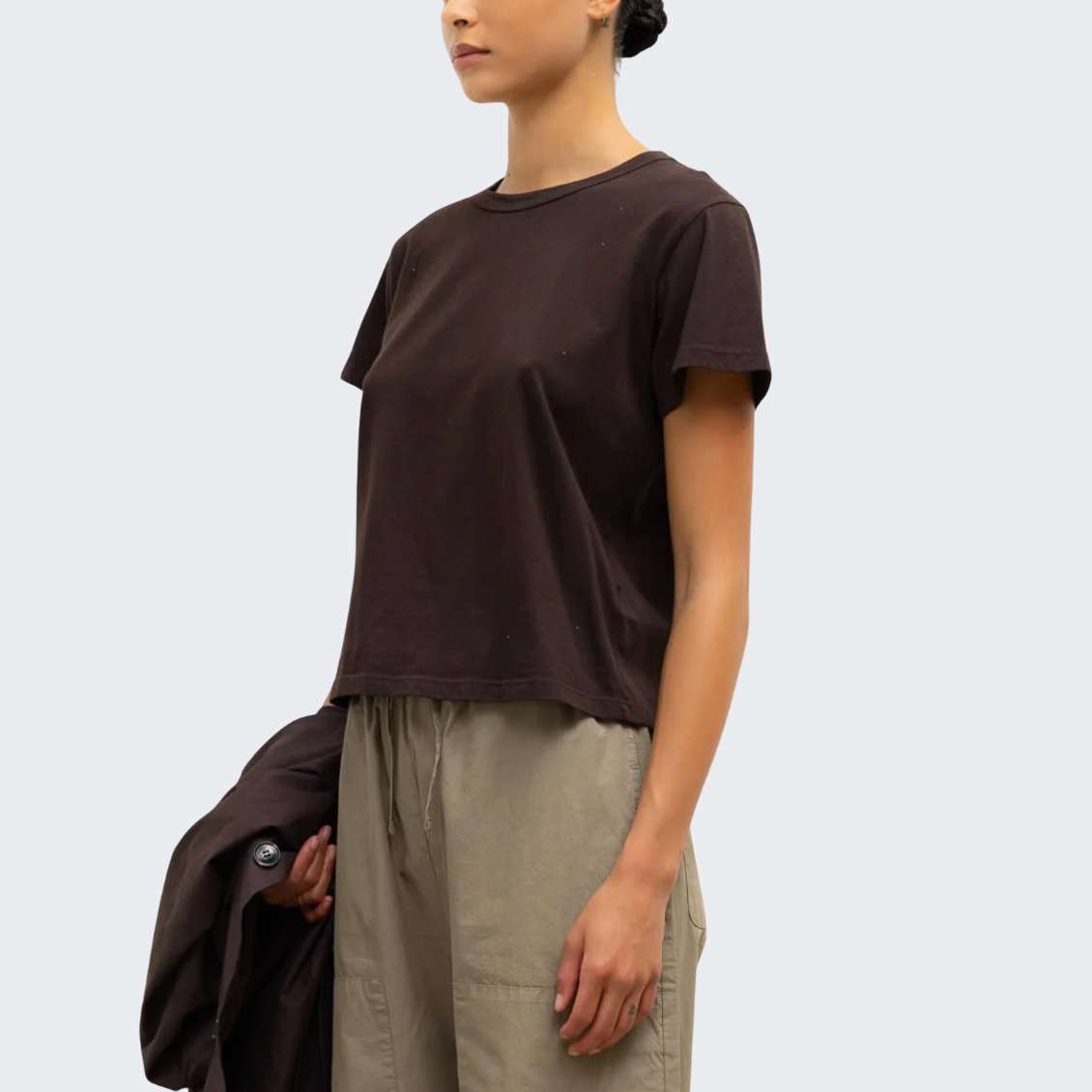 The Margo Tee in Chocolate