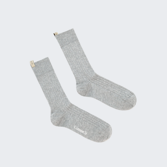 The Yves Sock in Light Heather Grey
