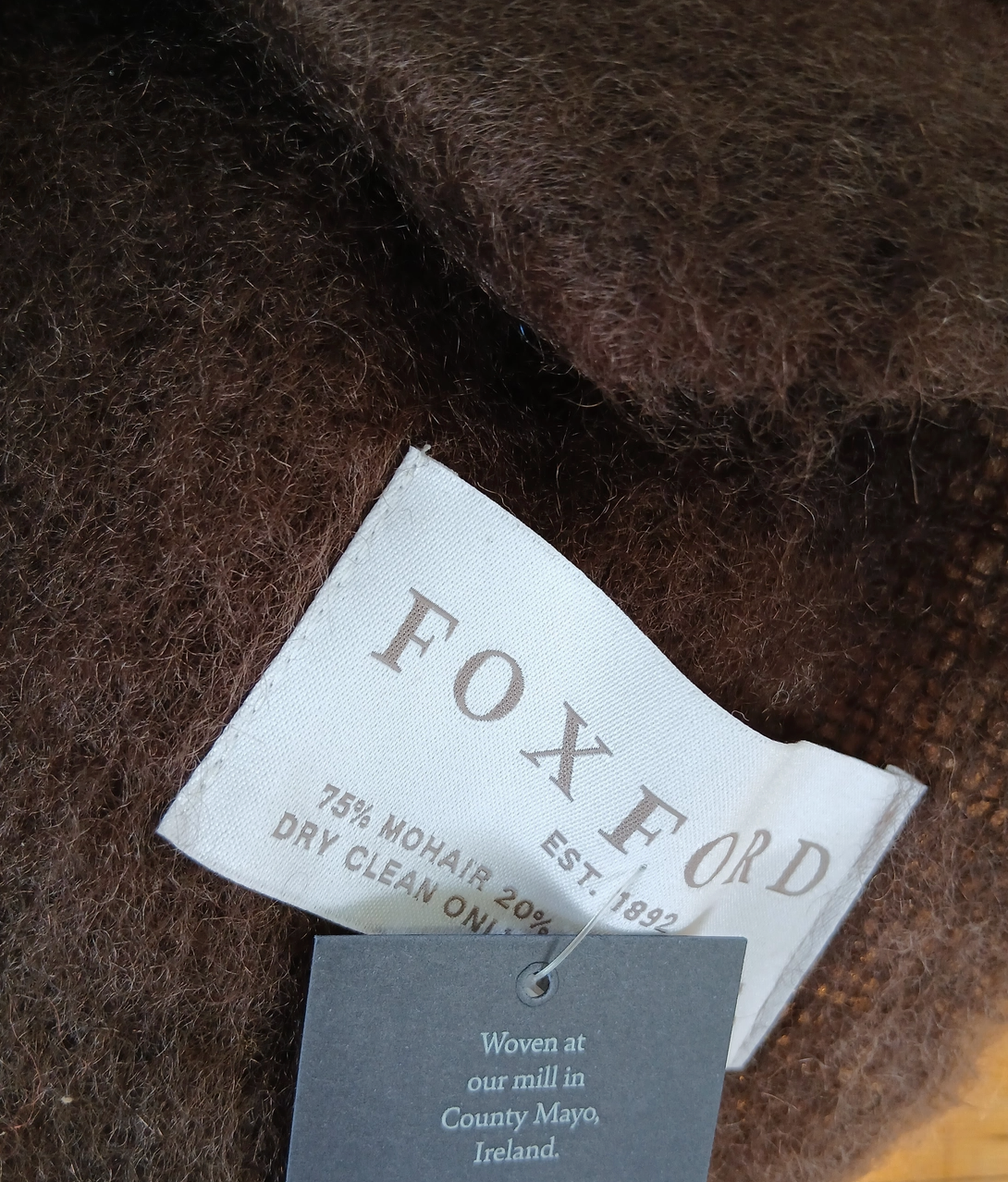 Brown Mohair Throw