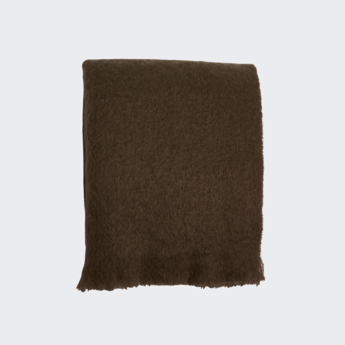 Brown Mohair Throw