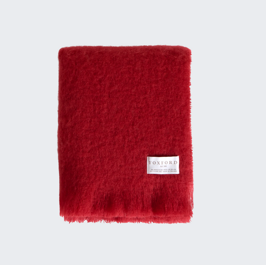 Red Sky Mohair Throw